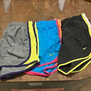 Nike Athletic Shorts Trio - Gray, Blue, Black